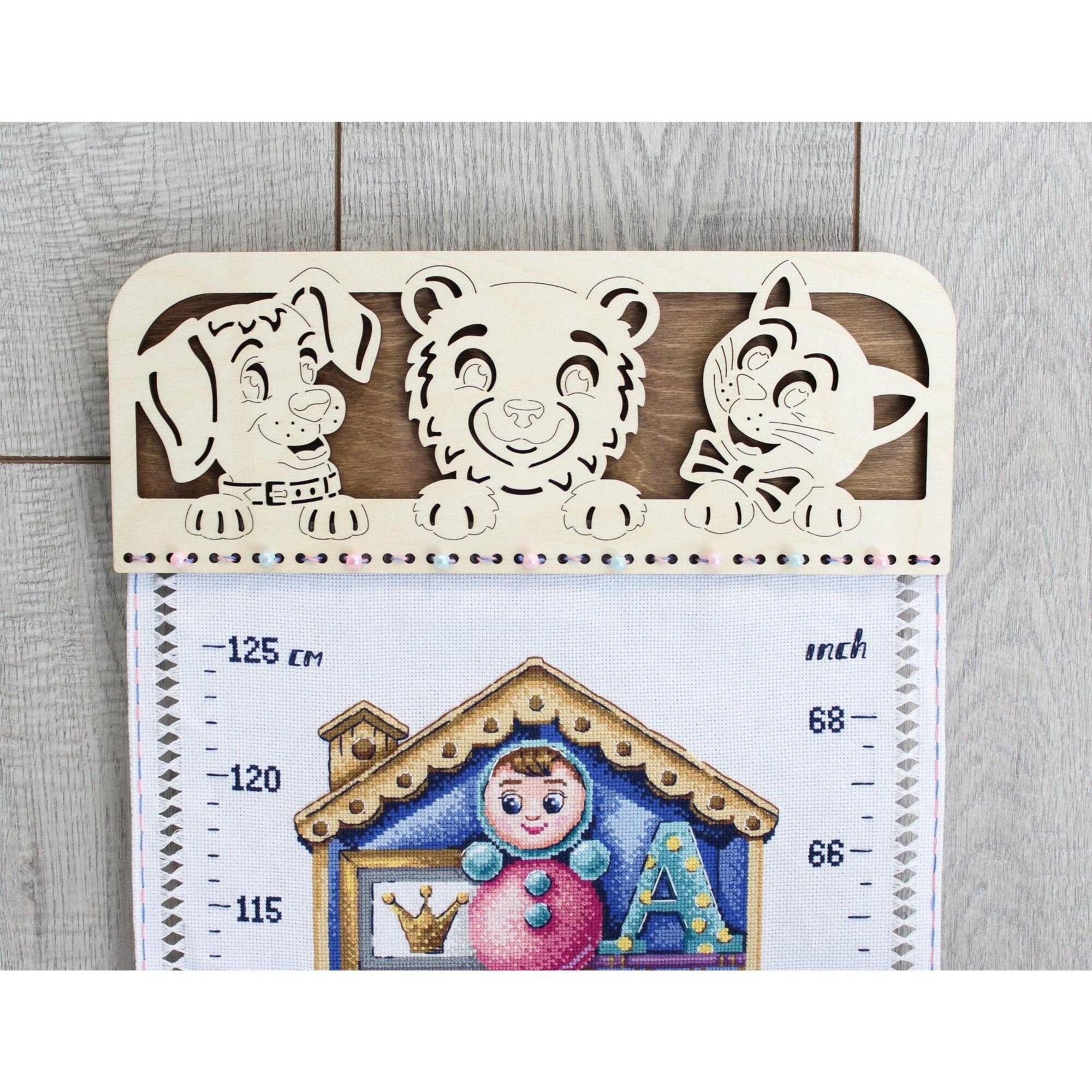 MP Studia Height Chart Toys Cross Stitch Kit